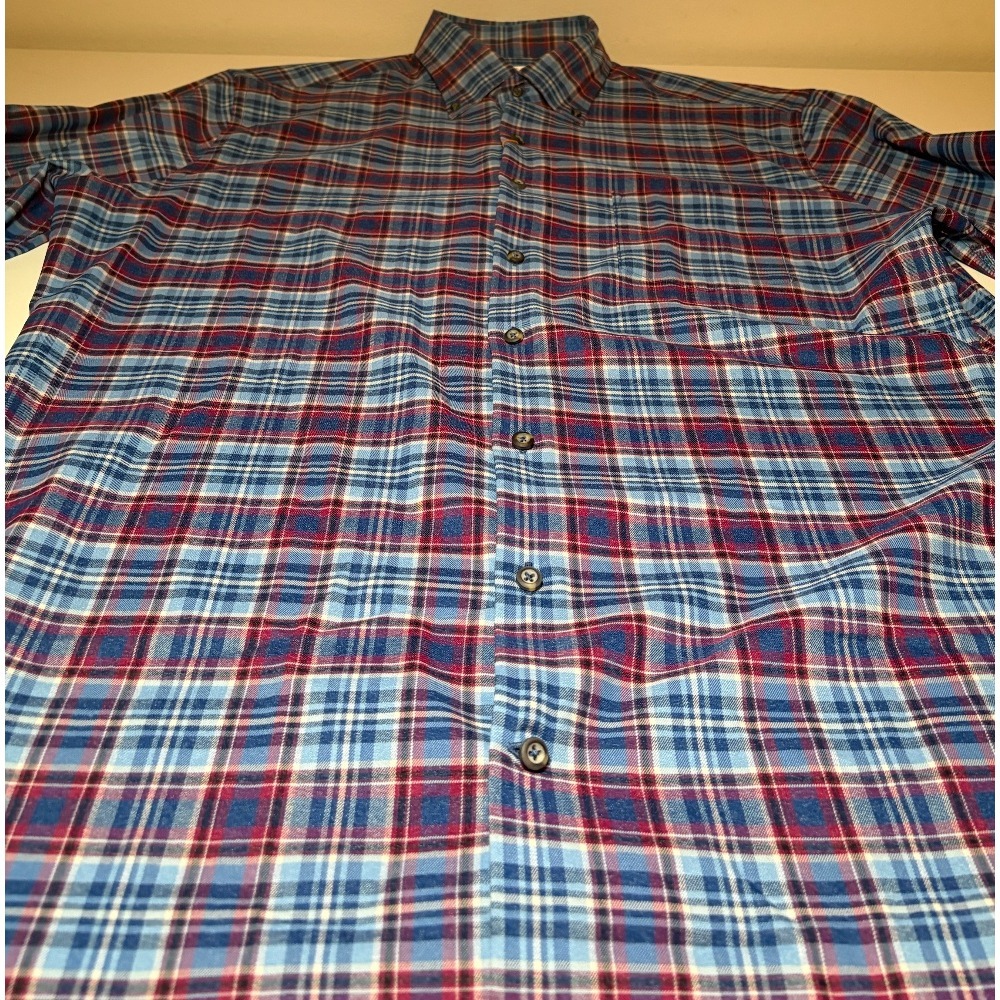 Peter Millar Crown Sport Button Down Plaid Shirt | NWT | Large - Picture 11 of 11